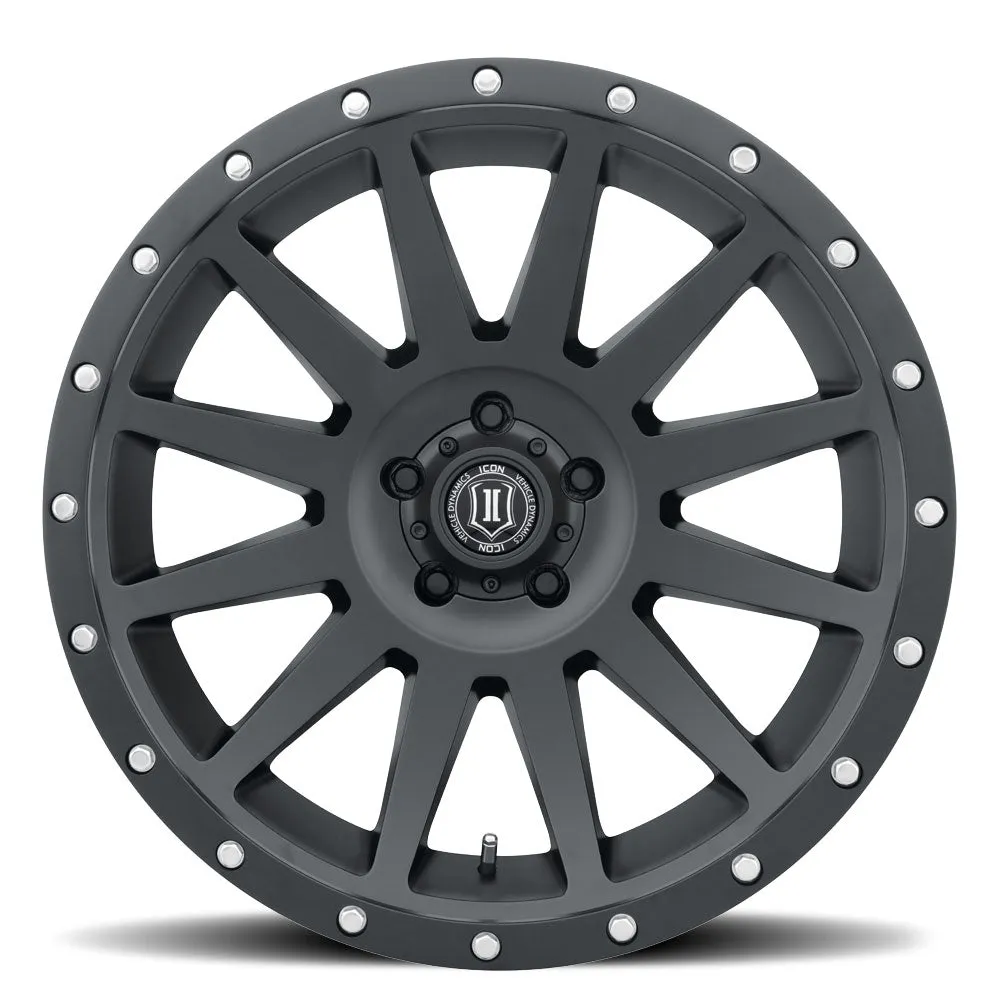 ICON Alloys Compression, Satin Black, 20 x 10 / 5 x 150, -19mm Offset, 4.75" BS product image