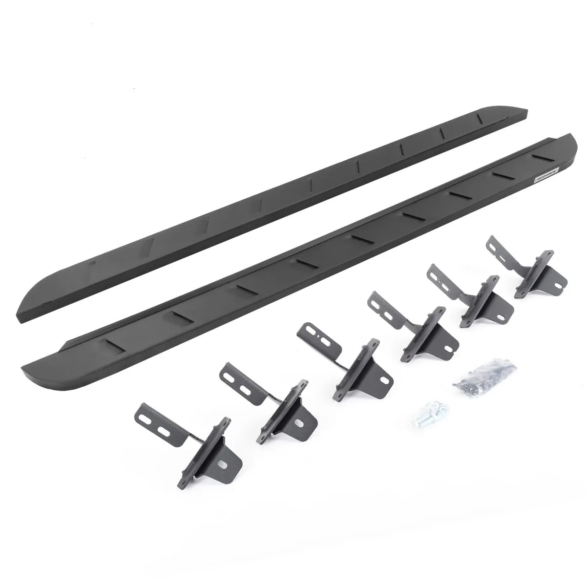 Go Rhino Go Rhino RB10 Slim Line Running Boards with Mounting Brackets Kit, Textured Black Powder Coat - Bronco 4dr 2021+