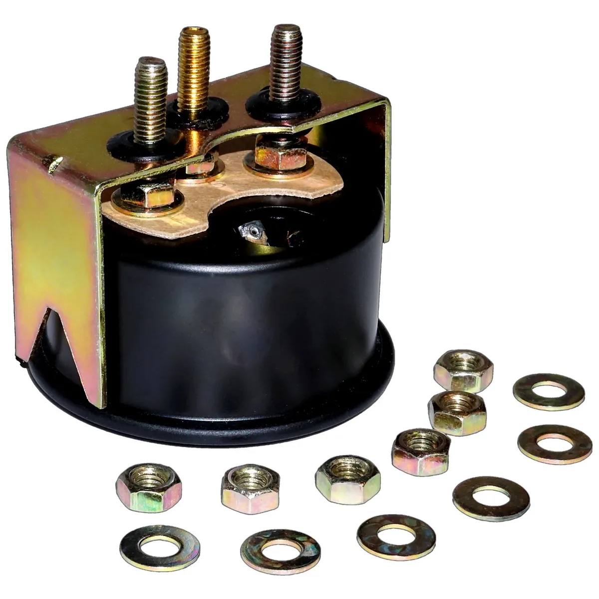 Black Fuel Gauge 12-Volt Fuel Gauge;includes Hardware;fits 2" Diameter Hole;features Black Face And Black Bezel product image