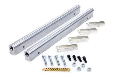 Edelbrock Edelbrock 3620 Fuel Rail Kit for Small-Block Ford -6 AN in Clear Finish