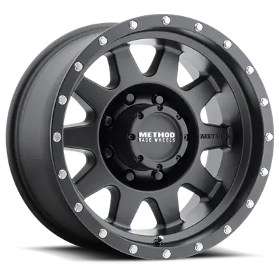 Method Race Wheels Aluminum Wheels 16x8 The Standard MR301 Bolt Pattern 8 On 165.1 Offset 0 Lip Size 2.52 Matte Black MB Method