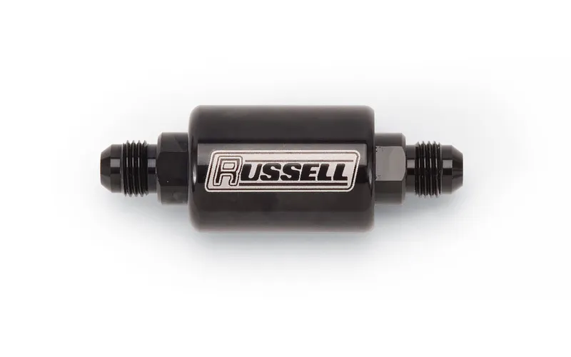 Edelbrock Check Valve 8an Male to 8an Male Black Anodize