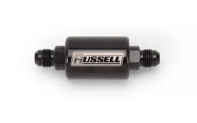 Edelbrock Check Valve 8an Male to 8an Male Black Anodize