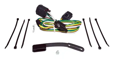 Crown Automotive Jeep Replacement Multi Colors Trailer Hitch Harness Trailer Hitch Harness;features Flat 4-Pin Trailer Connector;plugs in Line With Tail Light;no Cutting or Splicing Necessary