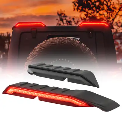 LED Factory Mart High Mount Brake Lights with Turn Signal & Reverse Lights for 18-Later Jeep Wrangler JL