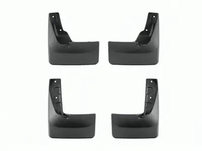 Weathertech MudFlap No-Drill DigitalFit® MudFlap Kit; Black;