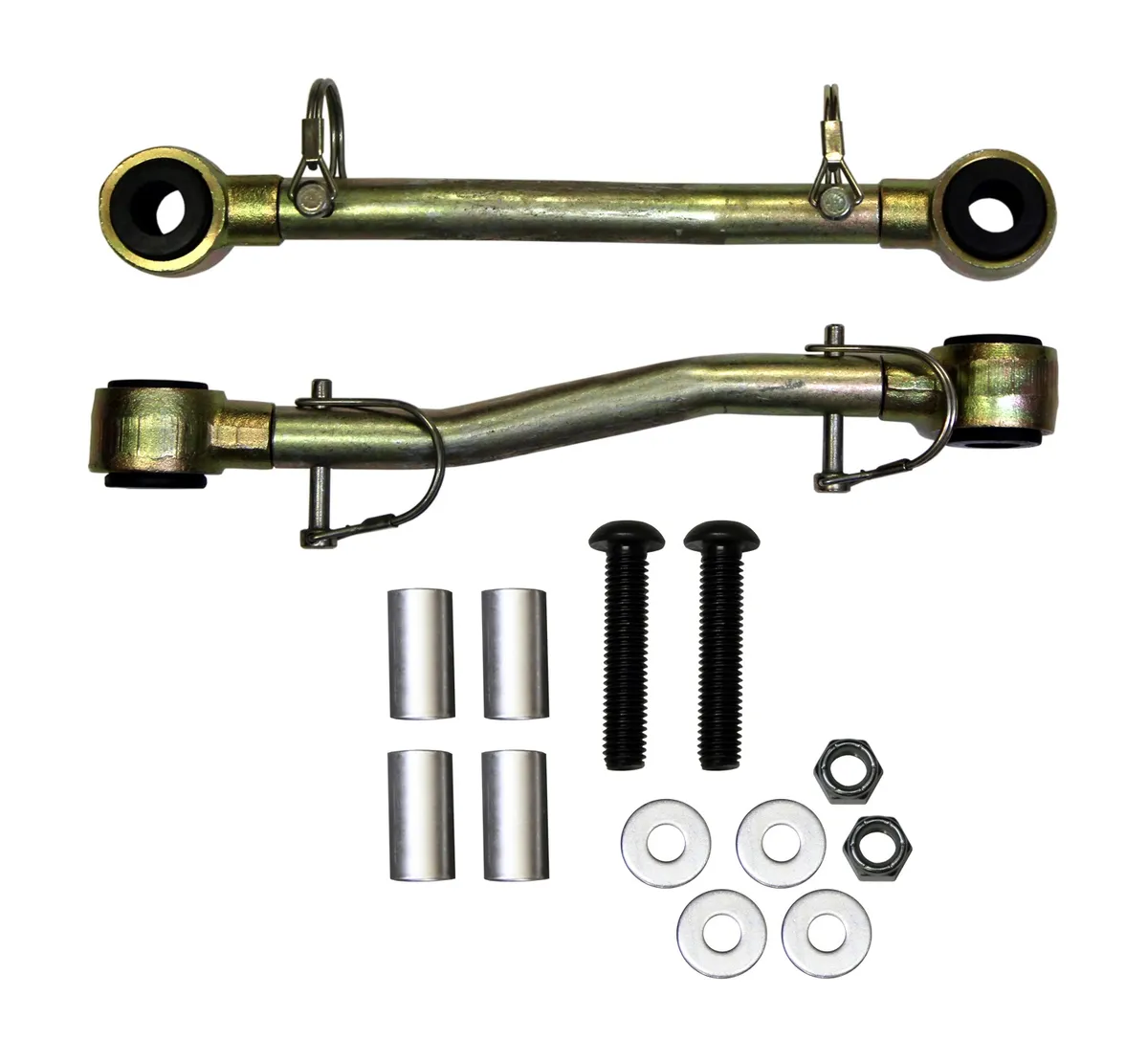 Sway Bar Extended End Links Disconnect Front Lift Height 2-5 Inch Double Black Rubber Bushings 07-18 Wrangler JK Skyjacker product image