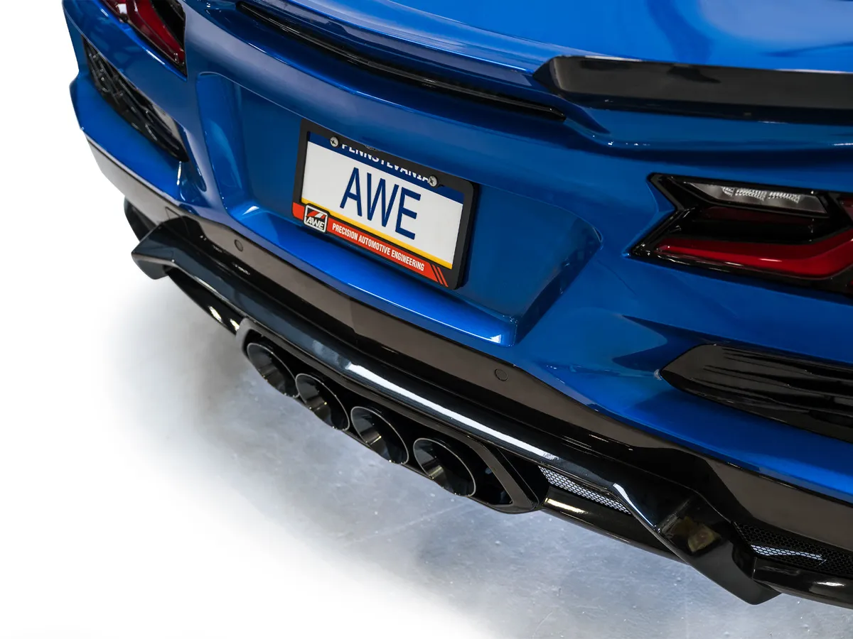 AWE SwitchPath Exhaust for C8 Corvette Z06 - Diamond Black Tips product image