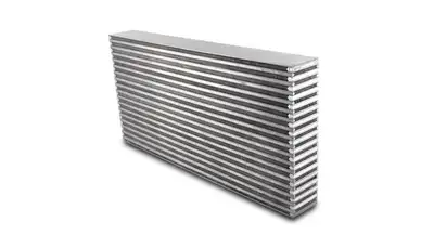 Vibrant Performance Vertical Flow Intercooler Core; 24 in. Core Width; 3 in. Core Thickness; 11.75 in. Height; 6061 Aluminum;