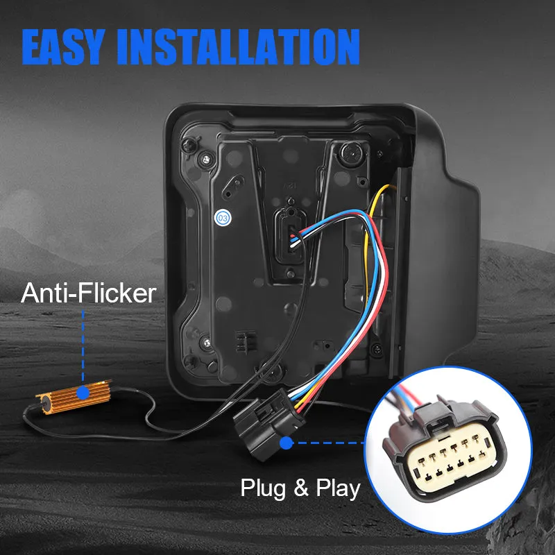 Smoked LED Tail Lights for Jeep Wrangler JL JLU 2018+ product image