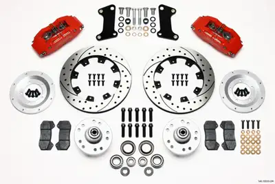 Wilwood Brakes 1960 - 1982 Buick, Chevrolet, Ford, GMC, Mercury, Oldsmobile, Pontiac Forged Dynapro 6 Big Brake Front Brake Kit (Hub) - 140-10510