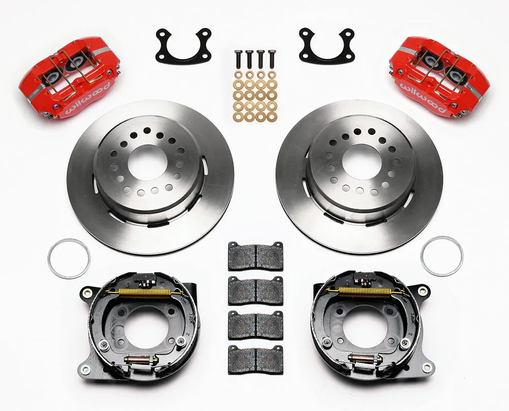 Wilwood DP-DB PS Park Brake Kit Drilled Red Small Ford 2.50in Offset product image