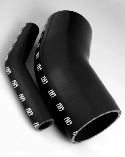 TurboSmart USA Silicon 45 Degree Silicon Hose - Elbow 2.25" (Black)
