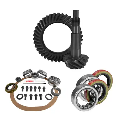 Yukon Gear and Axle 8.25 Inch Chy 4.56 Rear Ring & Pinion, Install Kit, 1.618 Inch Id Axle Bearing & Seals USA Standard