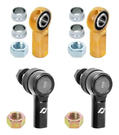 Rock Jock Antirock® Sway Bar End Link Hardware Kit; Adjustable End Link Rod End Pack; Rear; Sealed Style;