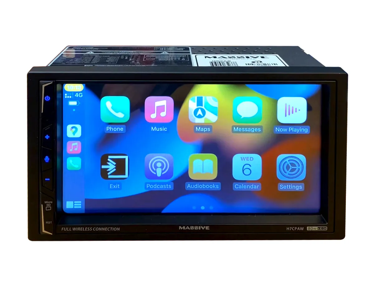 H7cpaw - 7" Video Head Unit | Carplay, Android, Mp3, Bluetooth, Am/Fm Radio product image