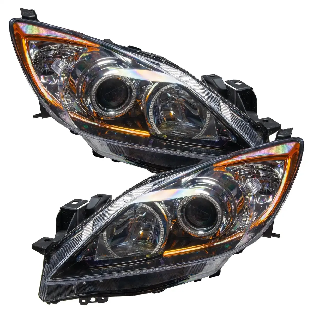 ORACLE Lighting 2010-2013 Mazda 3 Pre-Assembled LED Halo Headlights - Non-HID product image