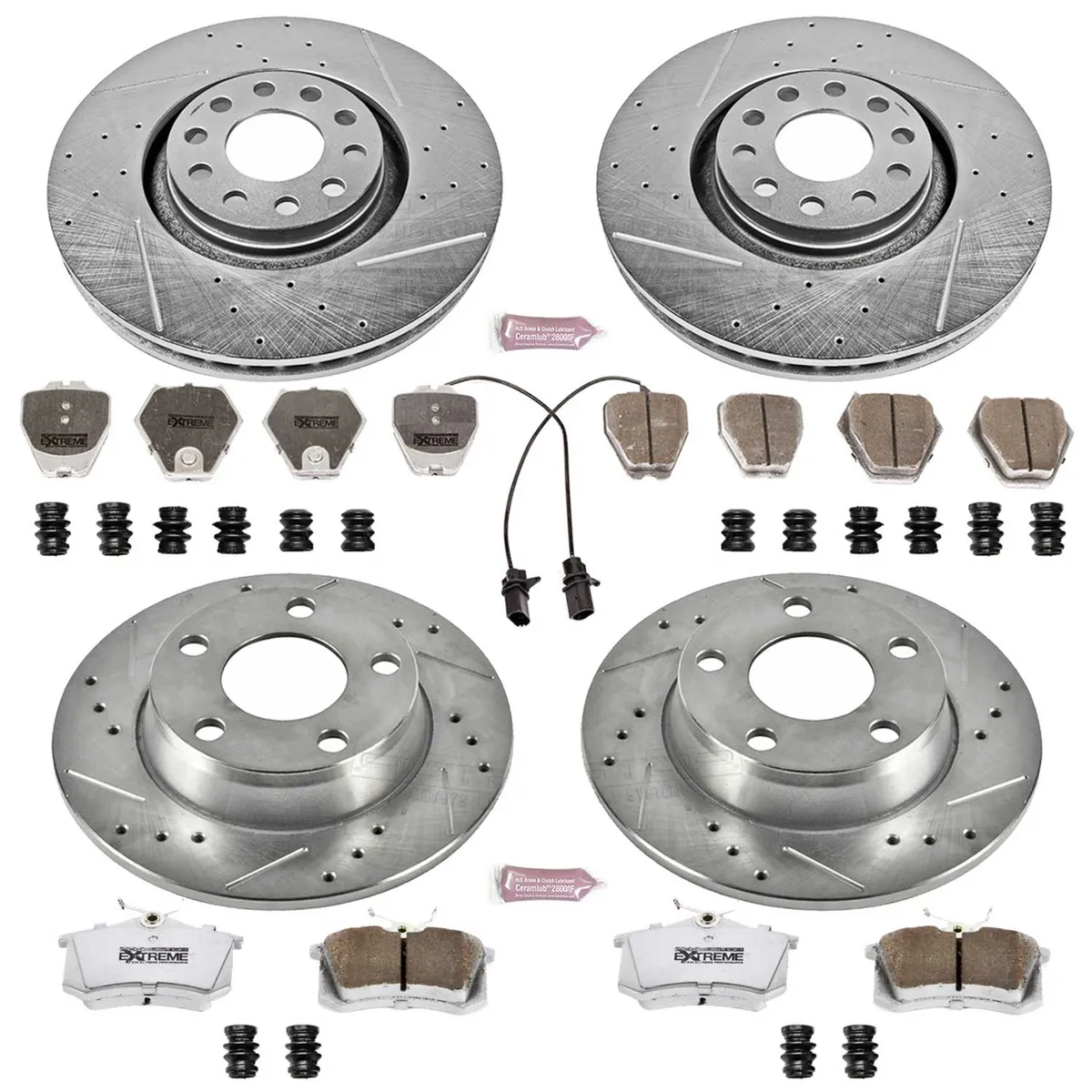 Z26 Street Warrior Upgrade Kit: Drilled/Slotted Rotors; Carbon-Fiber Ceramic Pads W/Hardware product image