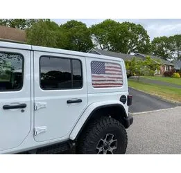 Old Glory Side Windows Printed Vinyl Decal product image