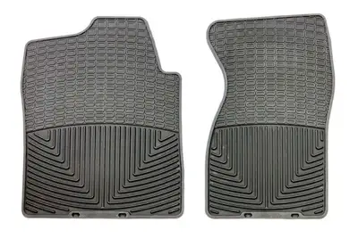 Weathertech 2002 - 2006 Cadillac Escalade Black Front Rubber Mats / 2004 - 2007 Classic Chevrolet Silverado Crew Cab 2500HD/3500HD Black Front Rubber Mats No fit: 2007 new body style / 2004 - 2007 Classic Chevrolet Silverado Crew Cab 1500 Black Front Rubber Ma
