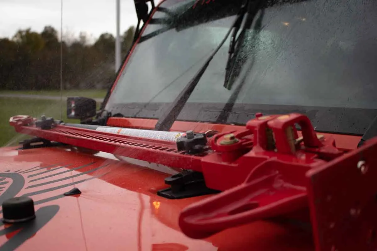Fishbone Offroad Hi-Lift Jack Hood Mount for 2007 & Up Jeep Wrangler/Gladiator FB31317 product image