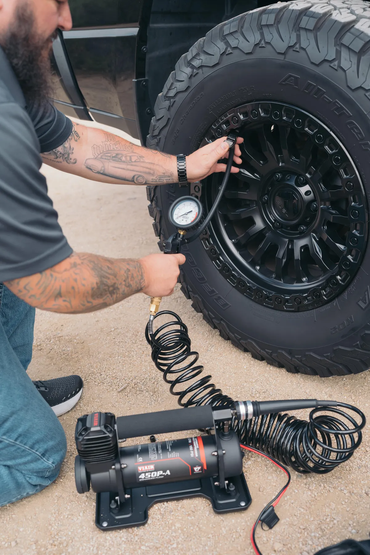 EF Model 450P Automatic Portable Compressor (12V, 100% Duty, 150 PSI) product image