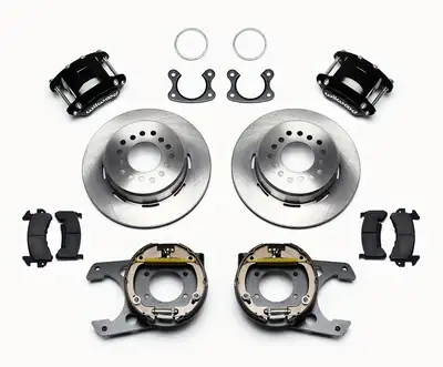 Wilwood Brakes D154 Rear Parking Brake Kit - 140-12212 - Plain Face / Black