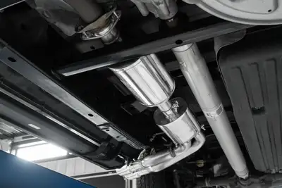 MBRP Exhaust Armor Pro Cat Back Exhaust System; 3 in.; Incl. Front Pipe/Ext. Pipe/Muffler/Tailpipe/Hardware/4 in. OD Tip; Pre-Axle Dual Outlet; Street Version; T304 Stainless Steel;