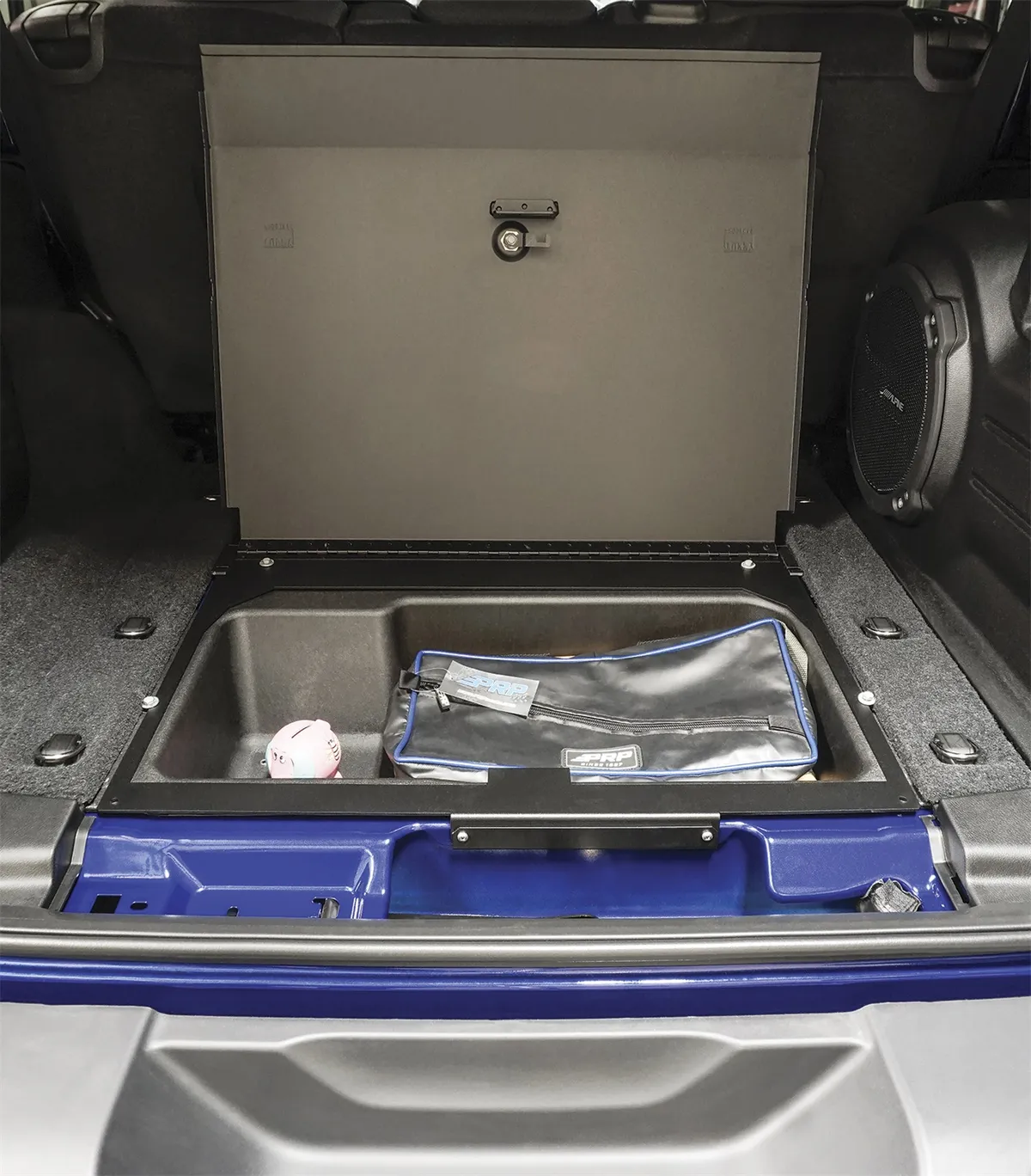 2019–2026 Jeep Wrangler JL 4door Cubby Cover w/ 3digit Combination Lock product image