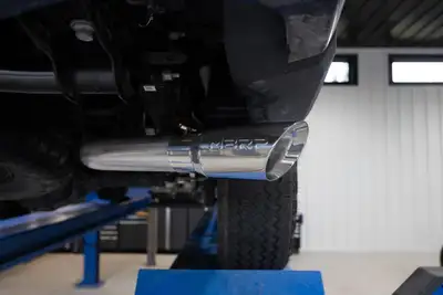 MBRP Exhaust 2024-Up Ford Ranger 2.3L Ecoboost Armor Lite Aluminized Steel 3-Inch Cat-Back Single Side Exit with Polished Tip MBRP