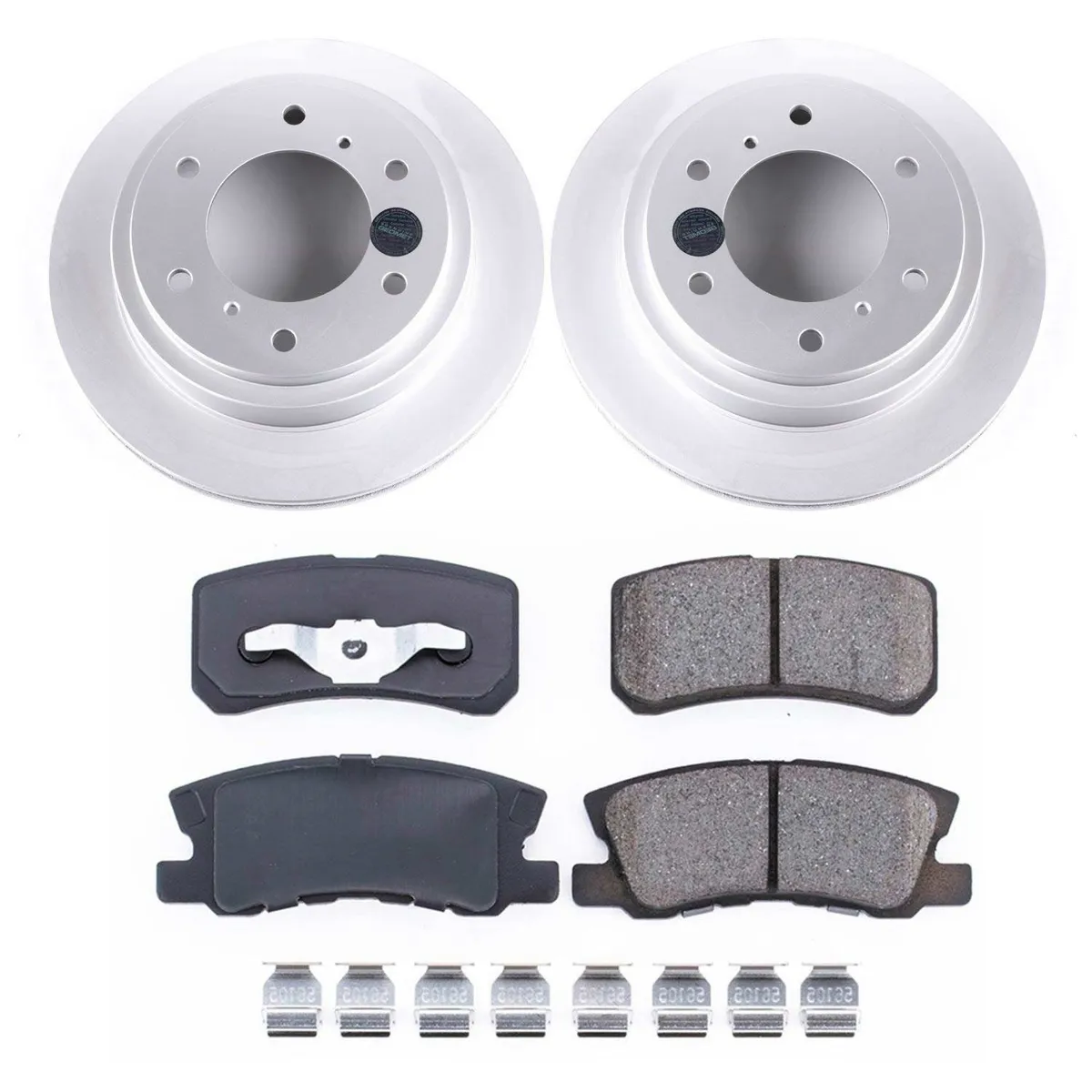 Z17 Geomet Coated Rotor Kit: Genuine Geomet Fully Coated Rotors; Ceramic Pads W/Hardware product image