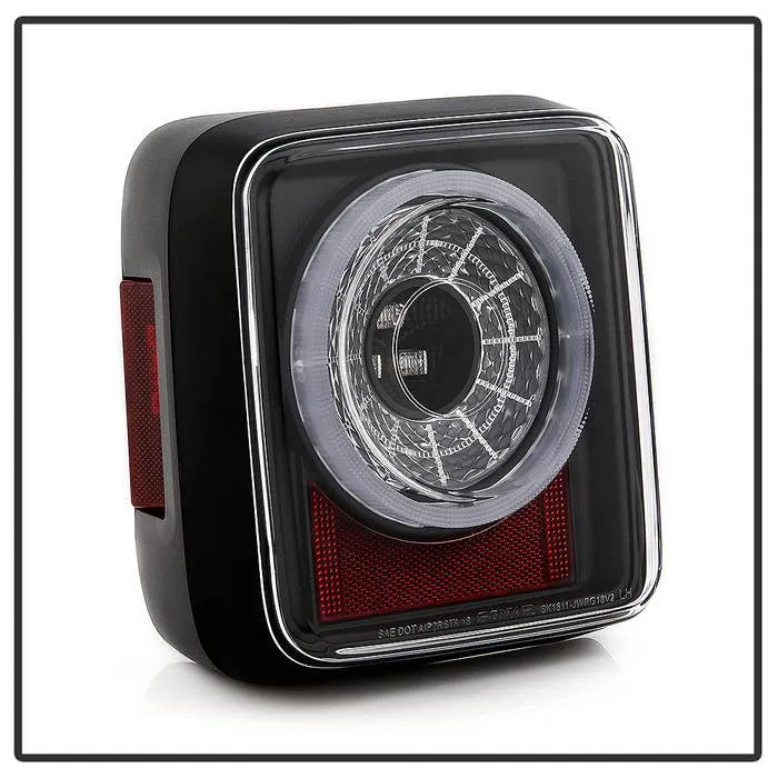 ( Spyder ) Jeep Wrangler 2019 - 2020 Full LED Tail Light - Sequential Turn Signal - Black product image