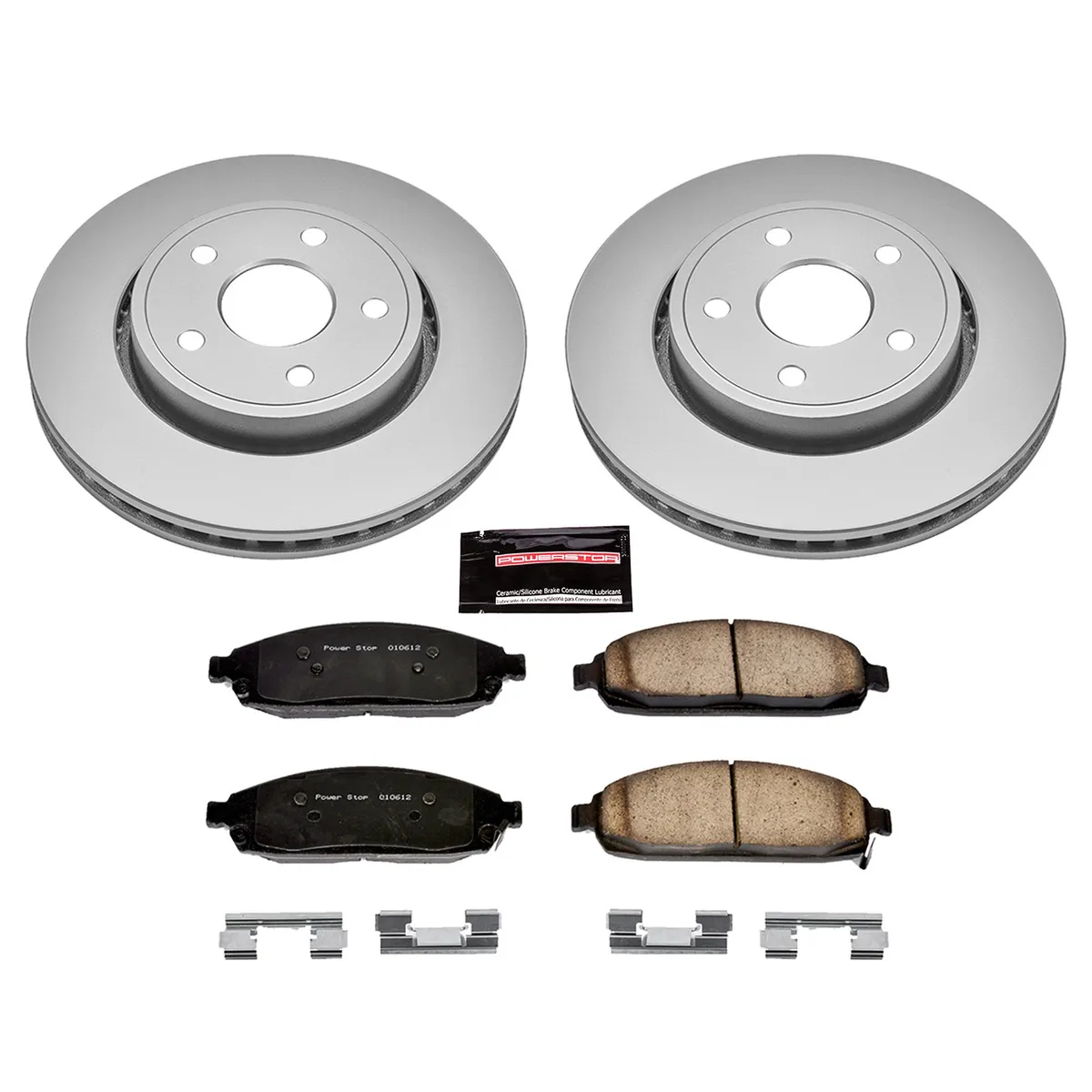 Z17 Geomet Coated Rotor Kit: Genuine Geomet Fully Coated Rotors; Ceramic Pads W/Hardware product image