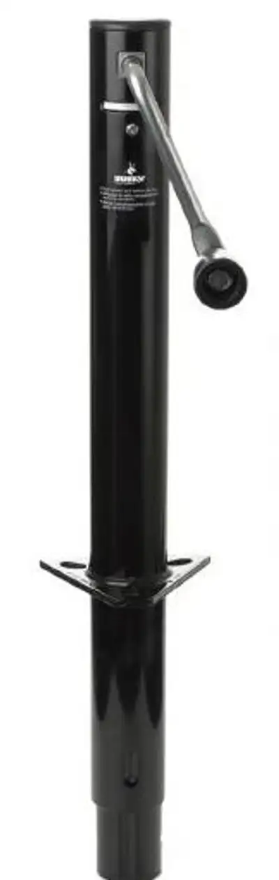 Husky Towing Husky Towing 88130 Man Side Wind Jack 2K Cap Bolt-On Or Weld-On Mnt Painted Black