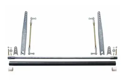 Rock Jock Antirock Sway Bar Kit Universal 50 Inch x 1 Inch Bar 18 Inch Aluminum Arms RockJock 4x4