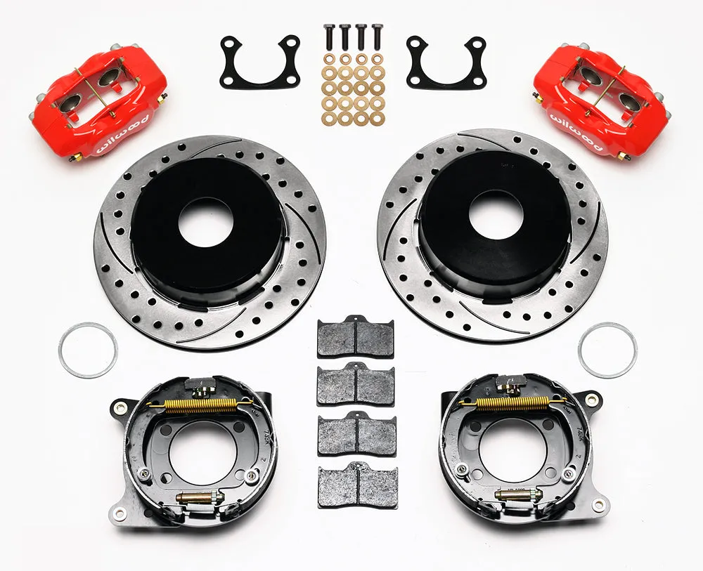 Wilwood FDLI PS Park Brake Kit Drilled Red Big Ford 2.36in Offset Currie Blank product image