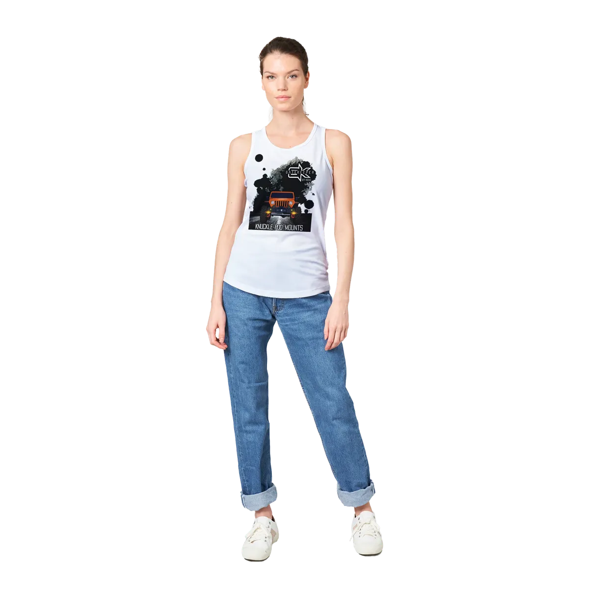 Womens Performance Graphic Tank Top "Knuckle Pod Mounts" product image