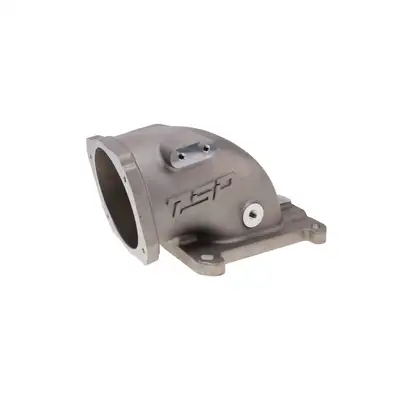 Top Street Performance Top Street Performance 81141 TSP GM LS 105 mm Satin Cast Aluminum Throttle Body Elbow with 4150 Flange