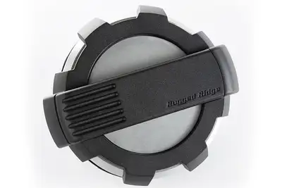Rugged Ridge Rugged Ridge Elite Fuel Door, Non-Lock, Brushed Alum. - JK