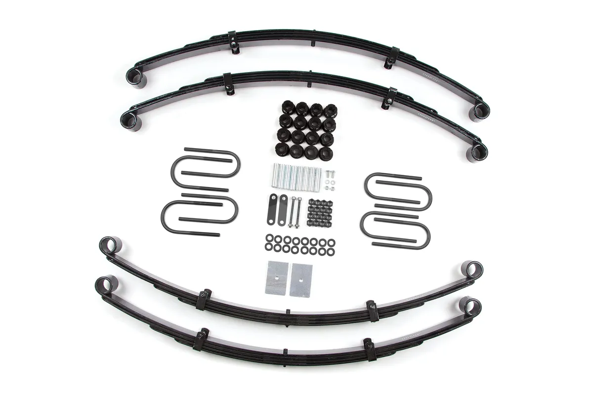 Zone Offroad 87-95 Jeep Wrangler YJ 2 Inch Leaf Spring Lift Kit With Nitro Shocks Zone Offroad