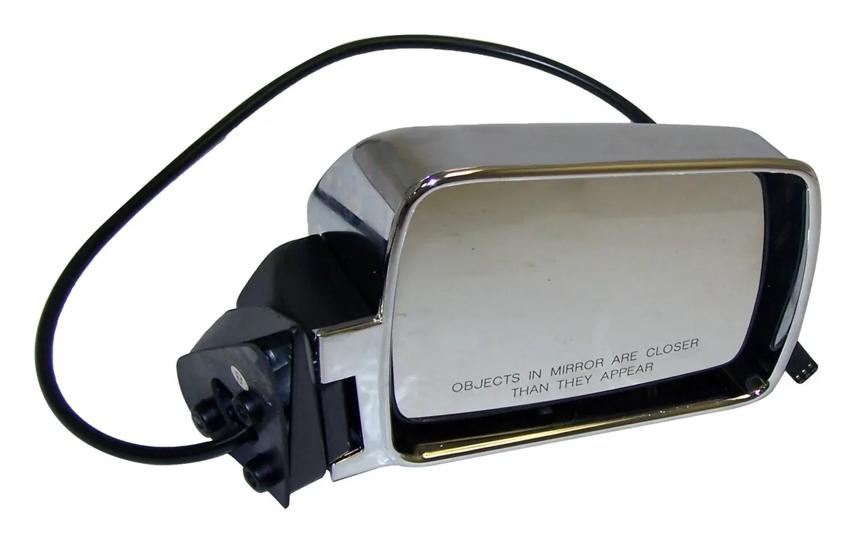 Crown Automotive Jeep Replacement 55034126 Right Power, Folding Mirror for 1984-1996 Jeep XJ Cherokee, MJ Comanche, Chrome product image