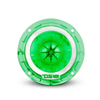DS18 4 .5” | Super Bullet | 280 Watts Rms | 1 .75” Titanium vc | 4î© | RGB LED Lights 4” Super Bullet Tweeter With RGB LED Lights