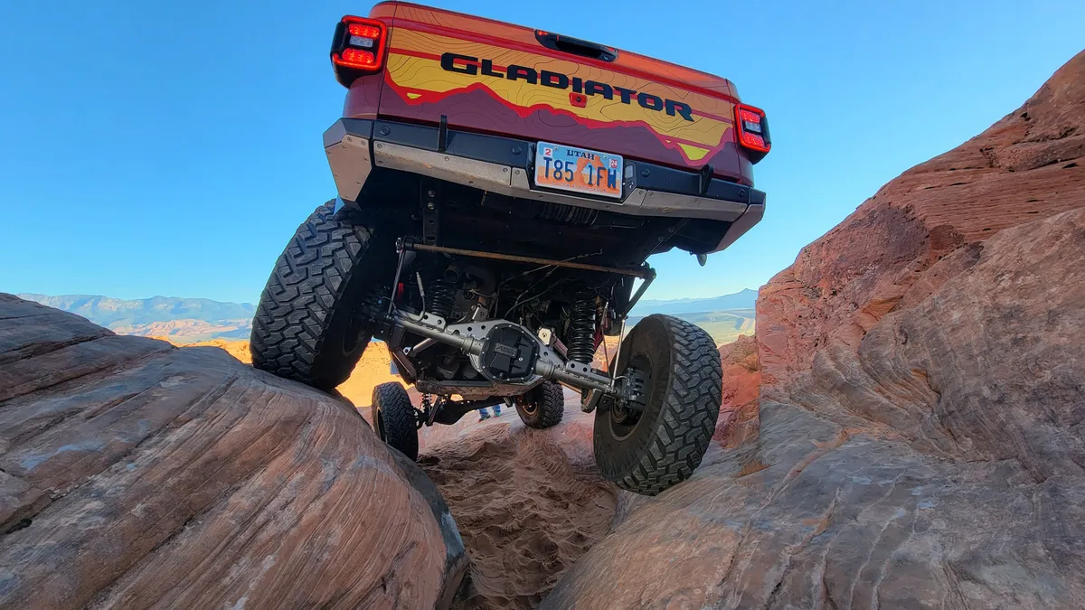 07-Up Jeep Wranger/Gladiator High Clearance Rear No Cut Bumper End Pods Raw Steel product image