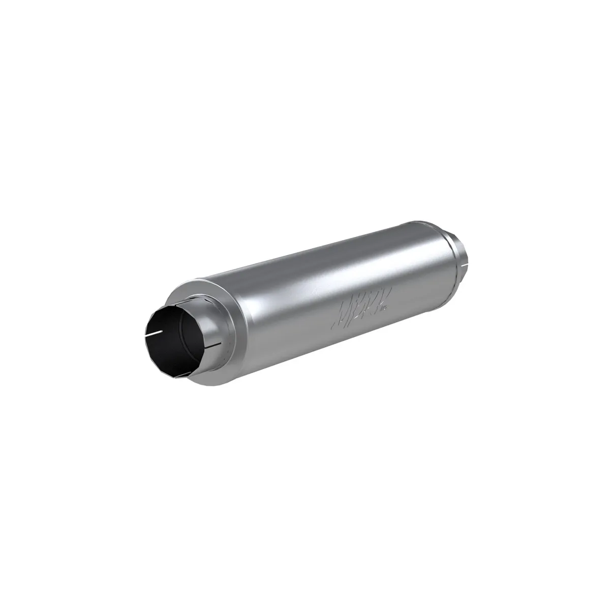 Armor Plus Muffler; 4 in. Inlet/Outlet Diameter; 6 in. x 24 in. Body; 30 in. Overall; T409 Stainless Steel; 4 in. Outlet Diameter Tip; product image