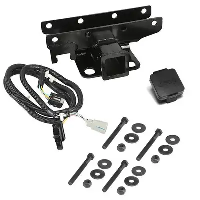 Rugged Ridge Receiver Hitch Kit For 0716 Wrangler With Jeep Plug
