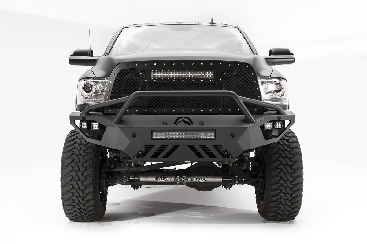 Fab Fours 1618 RAM 2500/3500(19 Classic)vengeance Front Sensor Bmper W/Prerunner Guard Matte Black