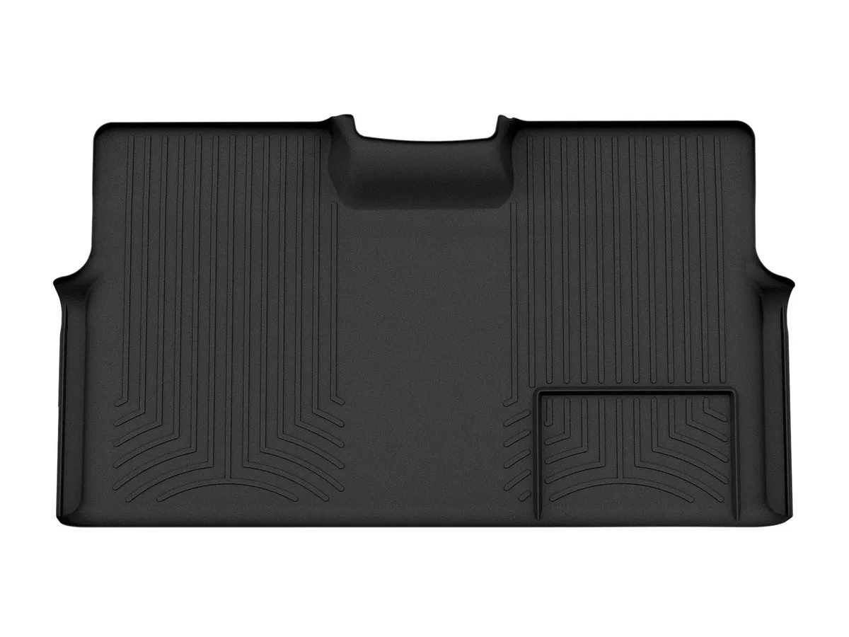 2009 + Ford F150 Super Crew Black Rear Floorliner Has Labeled Trims For Bench Seat And Subwoofer product image