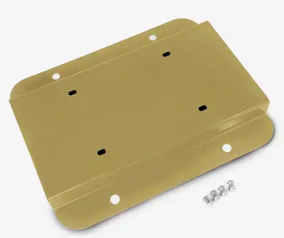 Steinjager Steinjäger Exterior Accessories Wrangler JK 2007-2018 License Plate Brackets Relocation Kit Military Beige