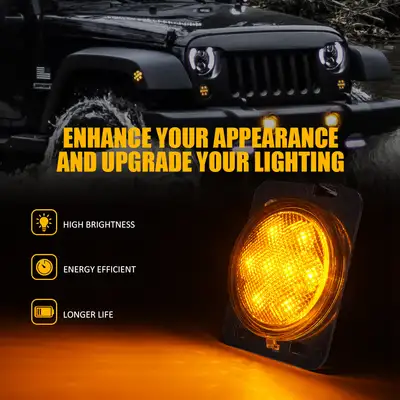 Xprite LED Side Marker Fender Lights