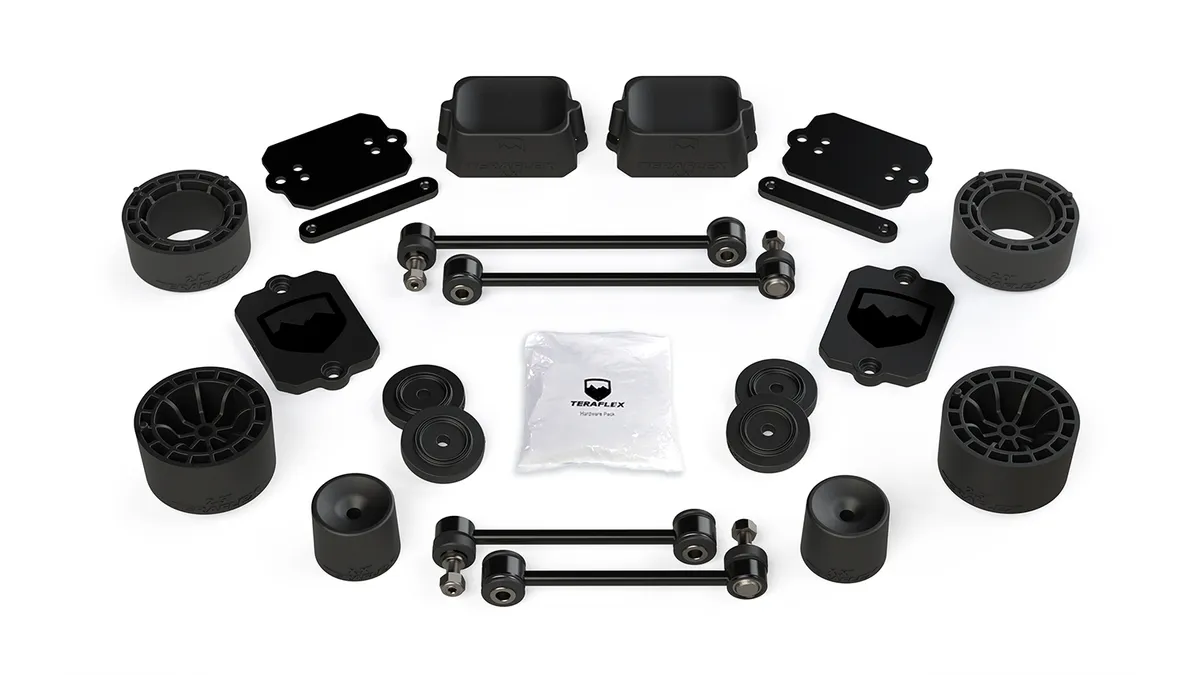 TeraFlex Jl 2dr Sport/Sahara: 2.5in Spacer Lift Kit No Shocks Or Shock Extensions